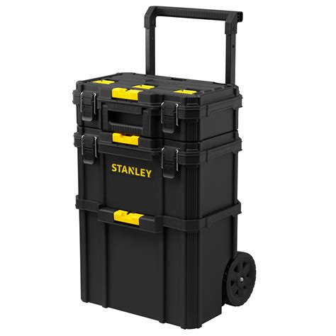 stanley metal tool box on wheels|stanley modular rolling tool box.